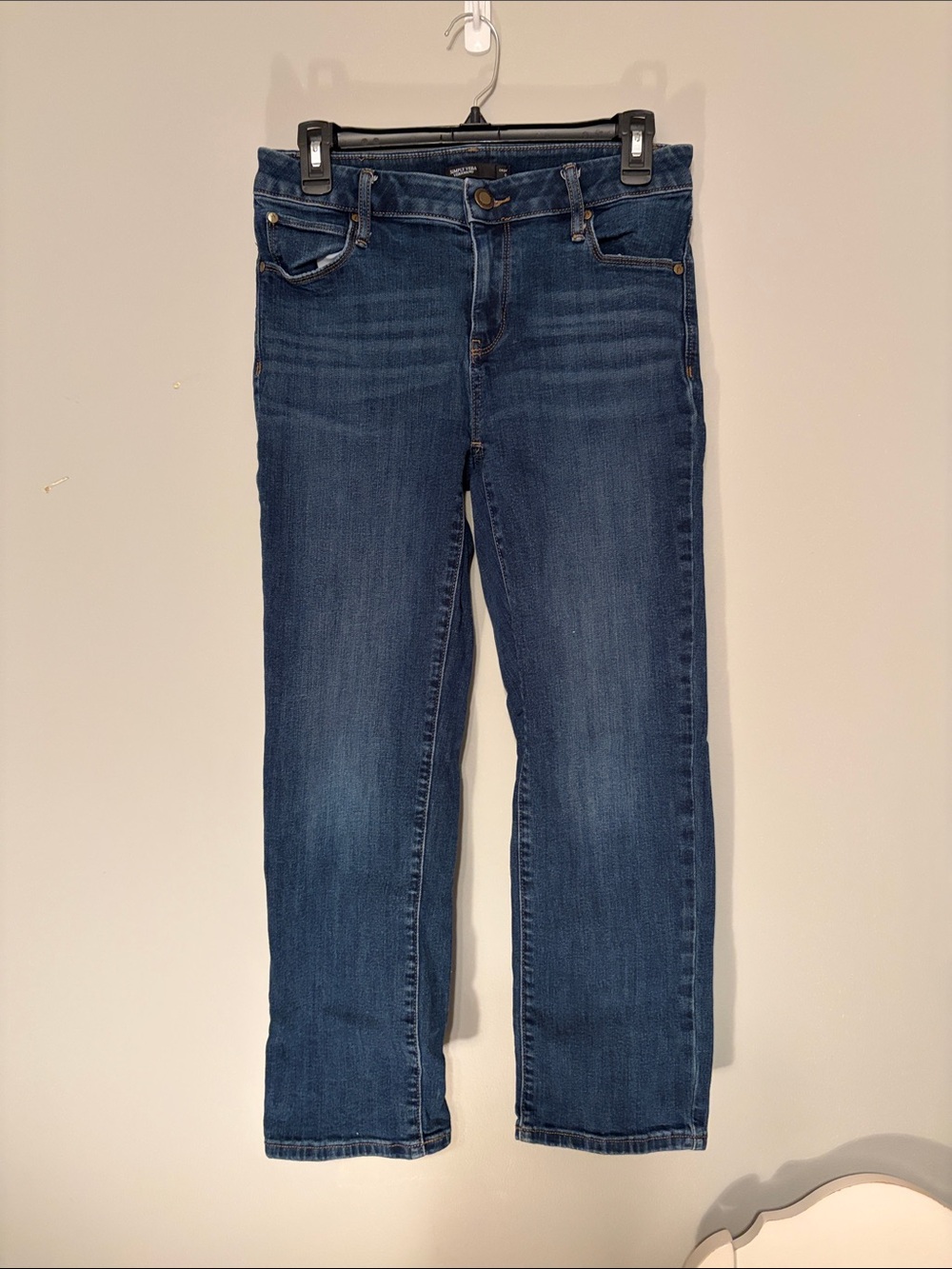 Simply Vera Vera Wang Medium Blue Straight-Leg Jeans
